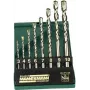 Brüder Mannesmann M54309 Juego de brocas para piedra, 5 piezas, 4-10 mm, con punta de carburo, DIN 8039