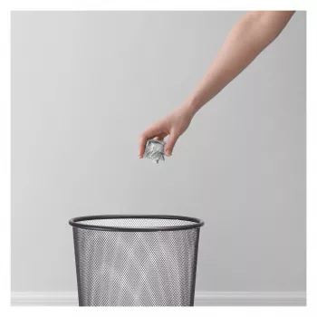 Zeller Meshline Cubo de basura 17,5 l Antracita (17741)