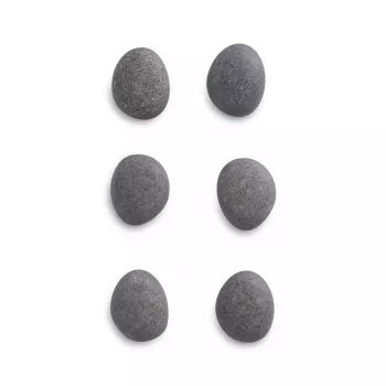 Zeller 6 imanes de piedra Gris 2,1 x 1,8 x 1,0 cm (11219)