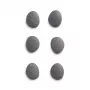 Zeller 6 imanes de piedra Gris 2,1 x 1,8 x 1,0 cm (11219)