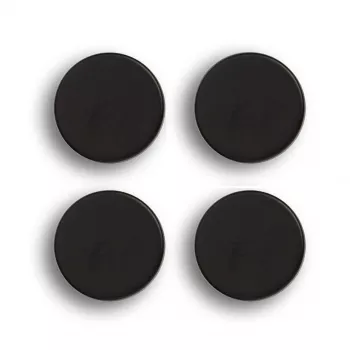 Zeller 4 imanes redondos negros Ø 23 mm x 9 mm (11236)