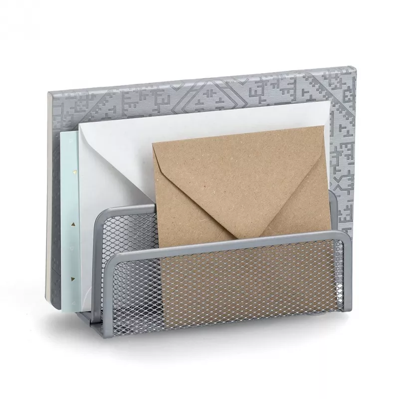 Zeller Meshline Portadocumentos plateado 17702