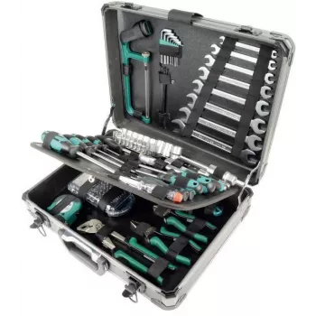Brüder Mannesmann M29079 juego de herramientas de 133 piezas en maletín de aluminio