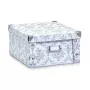 Zeller 17972 caja de almacenamiento Vintage, 31 x 26 x 14 cm, cartón, blanco