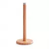 ZELLER portarrollos de cocina de bambú con soporte, natural, portarrollos de pie 25283