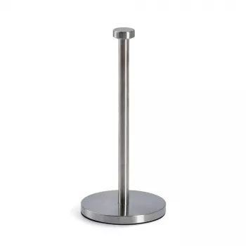 ZELLER Maila portarrollos de cocina de acero inoxidable con rollo, plata 27242