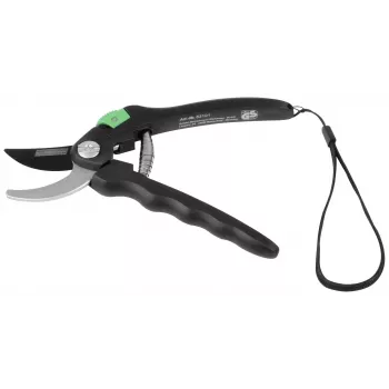 BRÜDER MANNESMANN tijera de jardín de bypass, negro/verde, hoja antiadherente, capacidad de corte 20 mm, 1 ud. (M63101)