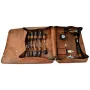 BRÜDER MANNESMANN M29048 set de herramientas de mano de 24 piezas en bolsa de cuero auténtico