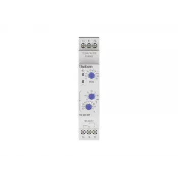 Theben TM 345 MF relé temporizador electrónico, 10 modos de funcionamiento, 12-240 V AC/DC, 16 A, carril DIN 3450733