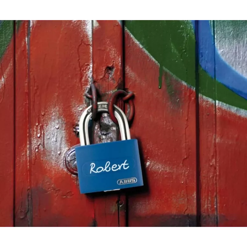 ABUS myLock T65AL/40 candado de aluminio azul con arco de acero templado 802829