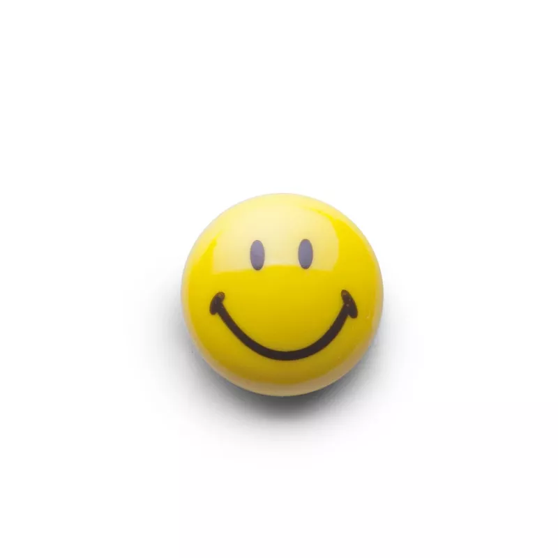 Zeller set de imanes Smiley 6 uds. 3 cm amarillo 11204