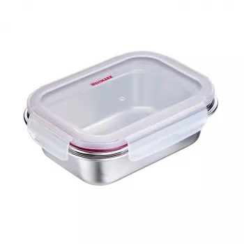 Westmark Rondo recipiente de conservación de alimentos de acero inoxidable, 600 ml, plata 23662270