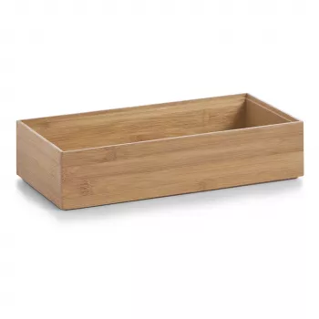 Zeller Present Caja organizadora de bambú natural 30 x 15 x 7 cm 13333