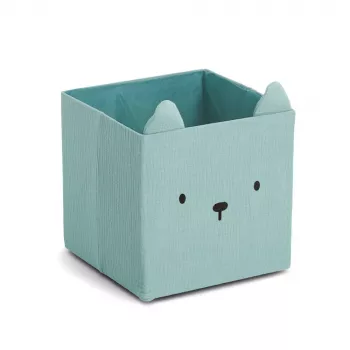 Zeller Bär Caja de almacenamiento menta 28 x 28 x 28 cm 14490