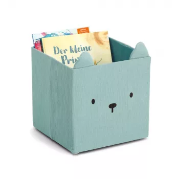 Zeller Bär Caja de almacenamiento menta 28 x 28 x 28 cm 14490