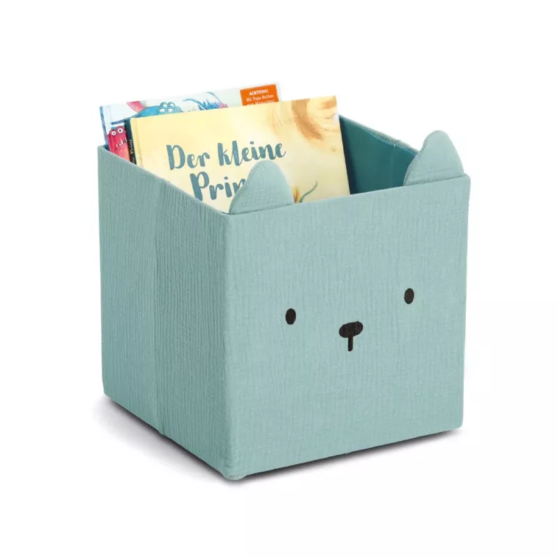 Zeller Bär Caja de almacenamiento menta 28 x 28 x 28 cm 14490