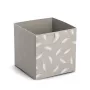 Zeller Feather Caja de almacenamiento taupe 32 x 32 x 32 cm 14537
