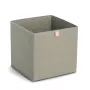 Zeller Caja de almacenamiento de tela caqui 32x32x32 cm cubo organizador plegable 14540