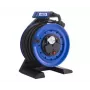 HEDI K7A50GTF Alargador enrollable de 50 m totalmente de plástico con 4 tomas Schuko, IP44, protección térmica, H07RN-F 3G1,5