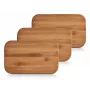 Zeller set de tablas de cortar de bambú, marrón, 3 piezas (25260)
