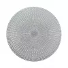 Zeller set de 6 manteles individuales plateados con huecos (27002)