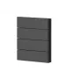 Theben Tapa para interruptor basculante cuádruple, plástico negro, para iONprime PB 4R PBK (9080076)