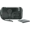 Schwaiger Radio exterior FM/AM manivela solar resistente a salpicaduras y golpes con linterna amarillo/negro (RADK0001)