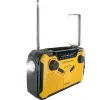 Schwaiger Radio exterior FM/AM manivela solar resistente a salpicaduras y golpes con linterna amarillo/negro (RADK0001)