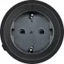 Schwaiger Adaptador de enchufe (clavija doméstica) para carril eléctrico modular, negro (MSPS0230)
