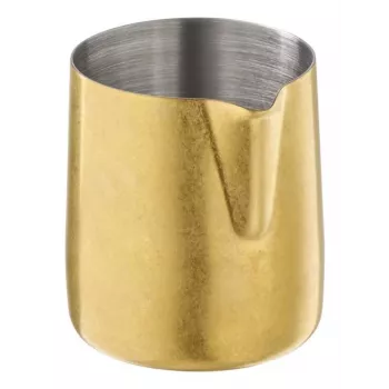 APS FLOW Vertedor, 150 ml, oro acero inoxidable 18/8, estilo vintage, apto para lavavajillas, 1 ud. 10306