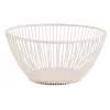 APS SVART Cesta redonda para pan y fruta, metal blanco, 175 mm 30425