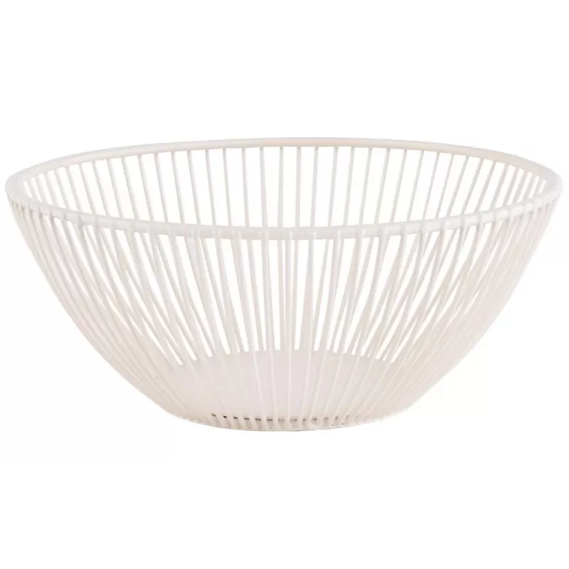 APS SVART Cesta redonda para pan y fruta, 200 mm, metal blanco 30426