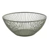 APS SVART Cesta redonda para pan y fruta, 200 mm, metal verde 30471