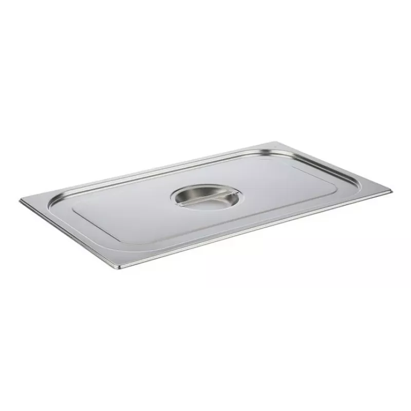 APS Tapa GN 1/1 530 x 325 x 30 mm acero inoxidable, sin hueco para cuchara, apta para lavavajillas 81195