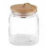 APS Tarro de conserva de cristal Woody 2L con tapa de madera de acacia 82256