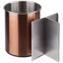 APS Portacubiertos giratorio, acero inoxidable color cobre, interior mate, inserciones extraíbles, 1 ud. (11747)