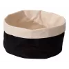 APS Bolsa para pan, diámetro 200 mm, beige claro/negro, algodón, lavable a máquina hasta 30°C, reversible, 1 ud. 30351