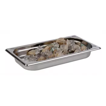 APS Recipiente Gastronorm GN 1/3 325x176x40 mm pulido electrolíticamente acero inoxidable 81301