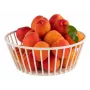 APS URBAN Cesta redonda para pan y fruta, metal blanco, 170 mm 30430