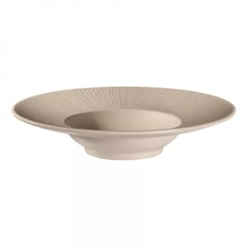 APS NERO Plato para pasta, 290 mm, melamina arena, apilable, apto para lavavajillas, resistente al calor (1 ud.) 85406
