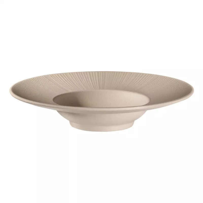 APS NERO Plato para pasta, 290 mm, melamina arena, apilable, apto para lavavajillas, resistente al calor (1 ud.) 85406