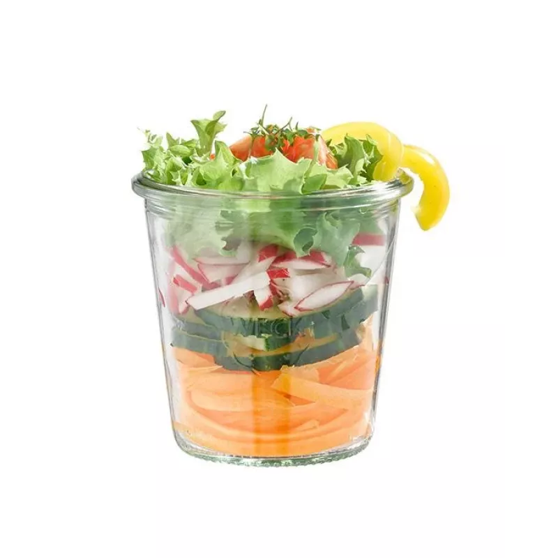 APS Tarro de conserva con tapa, forma cónica, 290 ml, set de 6 piezas, 90 mm de diámetro, 90 mm de altura (82352)