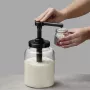 APS DISPENSA dosificador de vidrio 1,7L, transparente/negro 93290