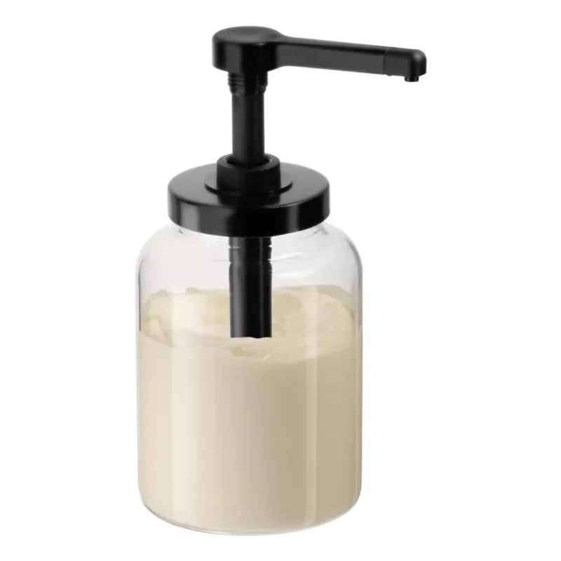 APS DISPENSA dosificador de vidrio 1,7L, transparente/negro 93290
