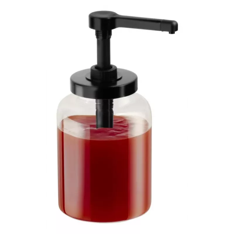APS DISPENSA dosificador de vidrio 1,7L, transparente/negro 93290