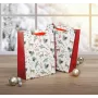 SIGEL GT121 Bolsas de regalo Navidad, motivos acuarela, grandes, 26 x 33 x 12 cm, set de 5