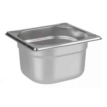 APS GN 1/6 Recipiente 176 x 162 x 100 mm, acero inoxidable cromo-níquel, pulido electrolítico, 2,1 L 81604