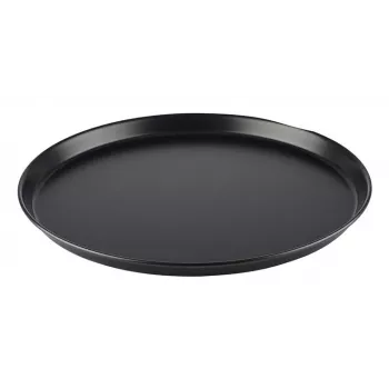 APS Bandeja para pizza, diámetro 360 mm, negro, acero azul sin recubrimiento, 1 ud. 73510