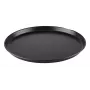 APS Bandeja para pizza, diámetro 360 mm, negro, acero azul sin recubrimiento, 1 ud. 73510