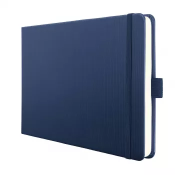 SIGEL Conceptum Cuaderno A5 apaisado punteado azul oscuro tapa dura 132 páginas CO207